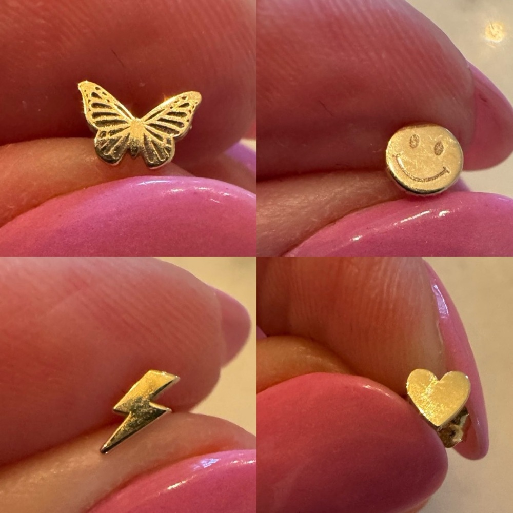 Zoe chicco itty bitty stud- earring set of 4